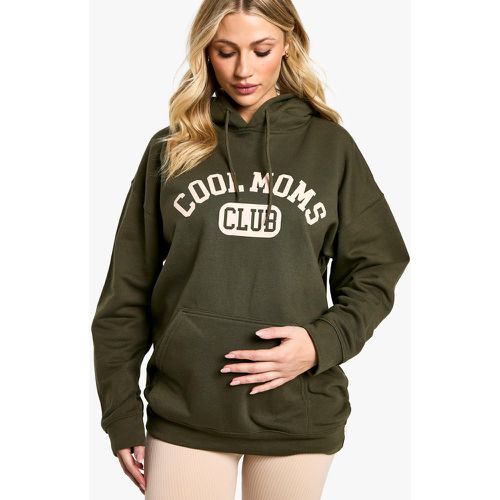 Sudadera Premamá Oversize Con Capucha Y Eslogan Cool Moms Club - boohoo - Modalova