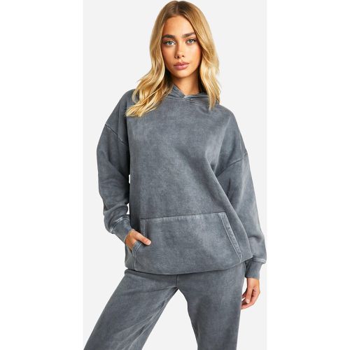 Sudadera Oversize Teñida Con Capucha - boohoo - Modalova