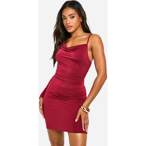 Slinky One Shoulder Mini Dress - boohoo - Modalova