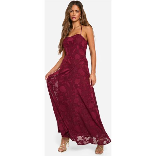 Vestido Maxi De Flores Con Atadura En La Espalda - boohoo - Modalova