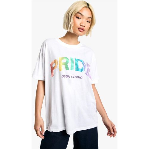 Camiseta Oversize Con Eslogan Dsgn Pride - boohoo - Modalova