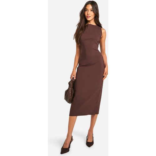 Slash Neck Tailored Midi Dress - boohoo - Modalova