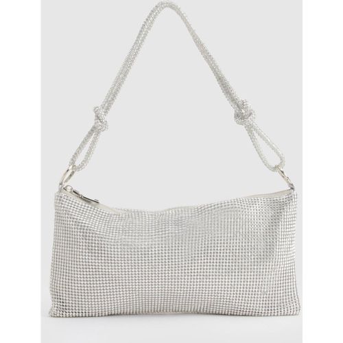 Bolso De Hombro Premium Con Nudo E Incrustaciones - boohoo - Modalova