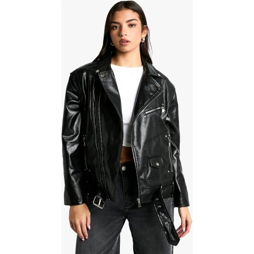 Giacca da Biker oversize 2 in 1 - boohoo - Modalova