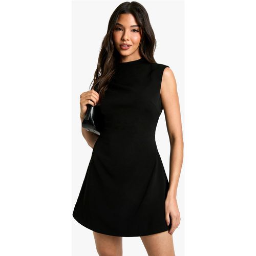 Vestido Entallado Fruncido, Negro - boohoo - Modalova