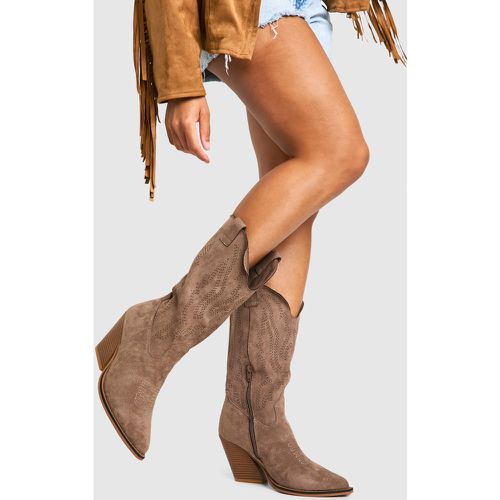 Botas Estilo Western Bordadas - boohoo - Modalova