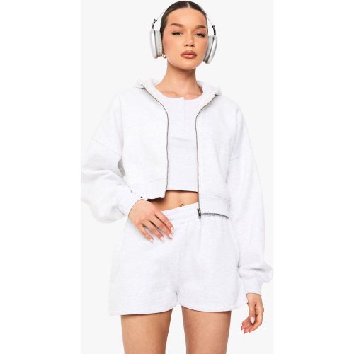 Pantalón Corto Deportivo De Tiro Alto Con Cordón Interior - boohoo - Modalova