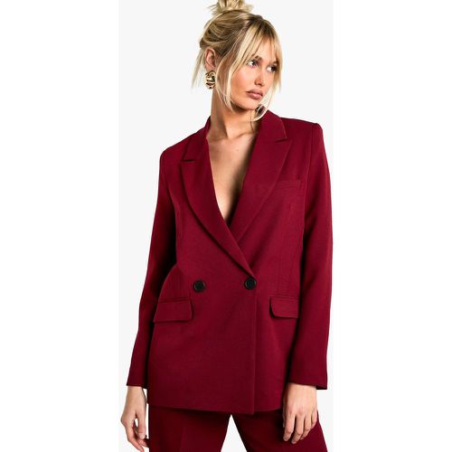 Blazer sartoriale oversize in tessuto - boohoo - Modalova