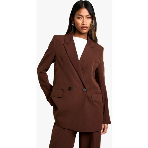 Blazer sartoriale oversize in tessuto - boohoo - Modalova