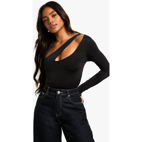 Body monospalla seducente su due livelli con cut-out - boohoo - Modalova