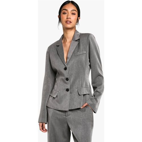 Blazer sartoriale con coulisse in vita - boohoo - Modalova