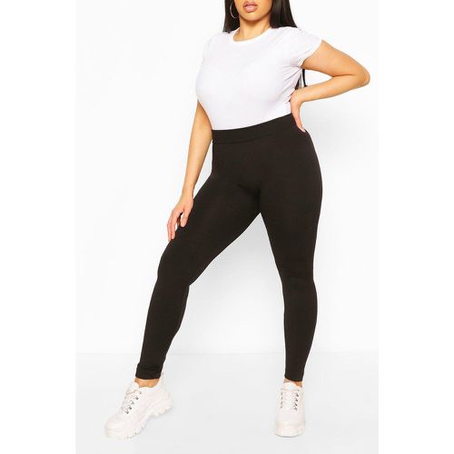 Legging Plus Size super morbidi foderati in fleece - boohoo - Modalova