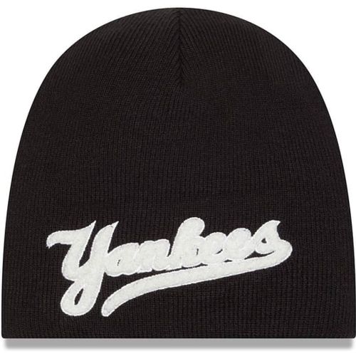 New York Yankees MLB Ny. Y. Chenille Beanie Cappellino Nero - new era - Modalova