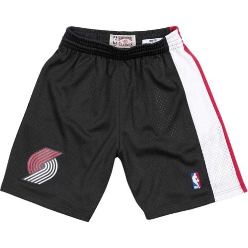 NBA Portland Tb Pantaloncini Nero - Mitchell And Ness - Modalova