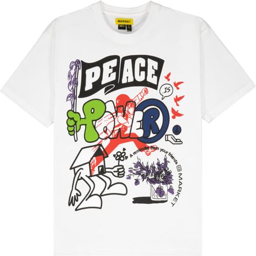 Peace And Power t-shirt F1201, bianco - Market - Modalova