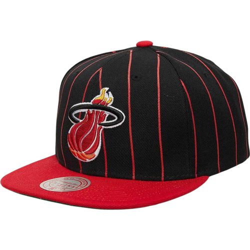 NBA Miami Heat Patch Snapback Cappello Nero - Mitchell And Ness - Modalova