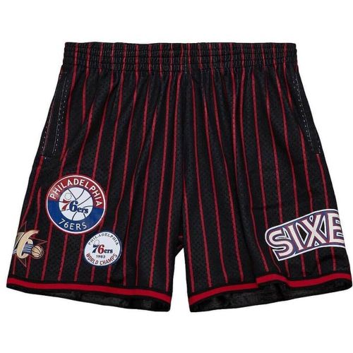 NBA P76ers C Pantaloncini Nero - Mitchell And Ness - Modalova