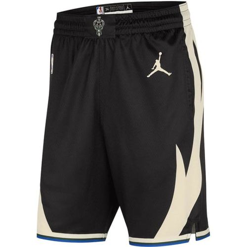 Milwaukee Bucks Pantaloncini Nero C010 - Jordan - Modalova