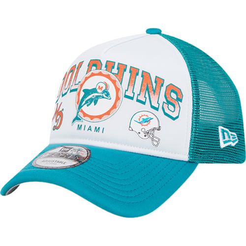 NFL MIAMI DOLPHINS RETRO WORDMARK 9FORTY AFRAME TRUCKER CAP - new era - Modalova