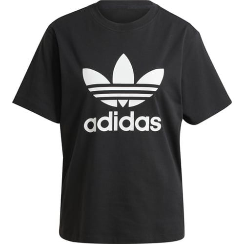 Trefoil regular t-shirt women, nero/ bianco - adidas Originals - Modalova