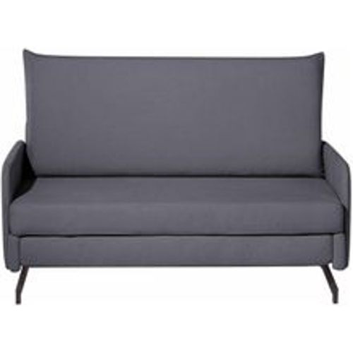 Sofa Grau Polsterbezug 2-Sitzer Schlaffunktion Klassisch Modern Wohnzimmer - BELIANI - Modalova