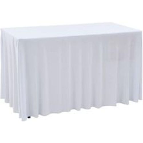 Stück Stretch-Tischdecken mit Rand Weiß 120 x 60,5 x 74 cm vidaXL89749 - Fashion24 DE - Modalova