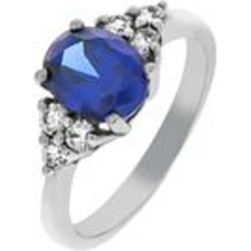 V Ring 925/- Sterling Silber Zirkonia blau Glänzend (Größe: 058 (18,5)) - Fashion24 DE - Modalova