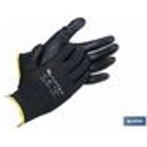 Schwarzer Pu-imprägnierter Handschuh aus 100 % Polyester, Blistergröße 9 - Fashion24 DE - Modalova