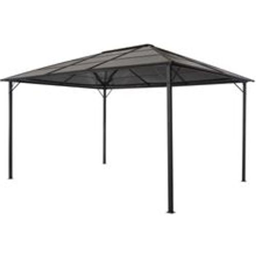 Gartenpavillon mit Dach Aluminium 4×3×2,6 m Schwarz - VIDAXL - Modalova