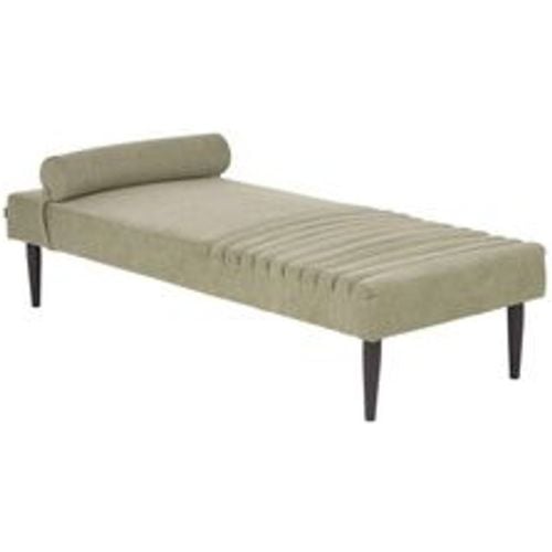 Chaiselongue Grün Stoffbezug Gesteppt mit Kissen Metallgestell Modernes Design Liegesessel Relaxliege für Wohnzimmer Schlafzimmer Indoor - BELIANI - Modalova