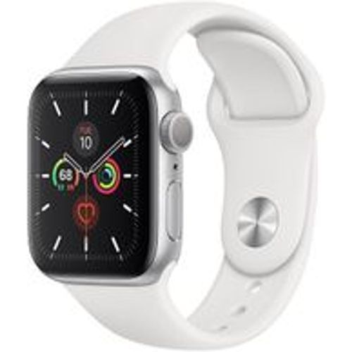 Watch Series 5 (2019) GPS 44 mm - Aluminium Silber - Sportarmband Weiß - Apple - Modalova