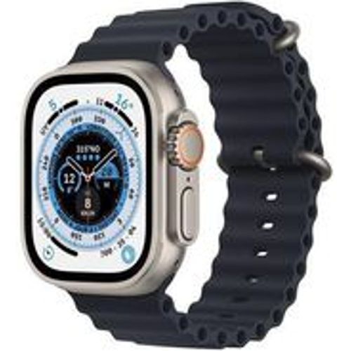 Watch Ultra (2022) GPS + Cellular 49 mm - Titan Titan Natur - Ocean Armband Schwarz - Apple - Modalova