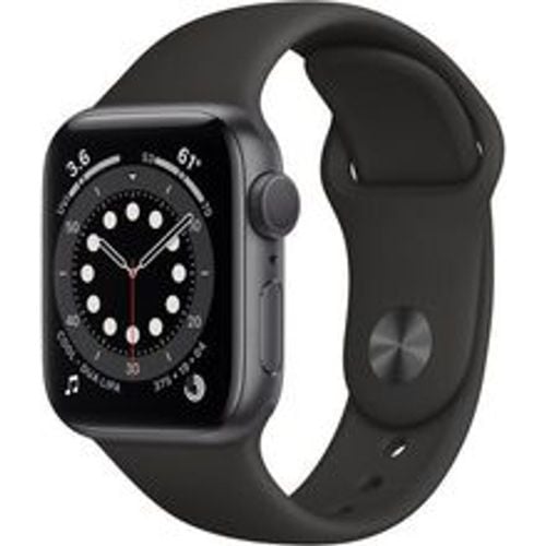 Watch Series 6 (2020) GPS 44 mm - Aluminium Space - Sportarmband Schwarz - Apple - Modalova