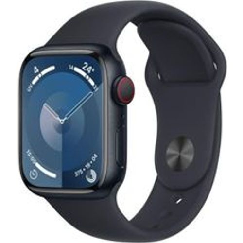 Watch Series 9 (2023) GPS 45 mm - Aluminium Mitternacht - Sportarmband Schwarz - Apple - Modalova