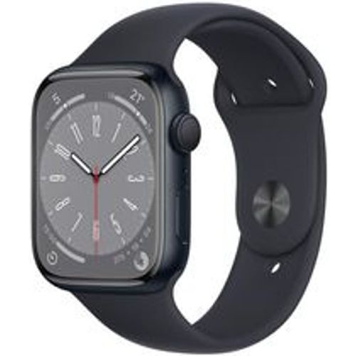 Watch Series 8 (2022) GPS 41 mm - Aluminium Mitternacht - Sportarmband Schwarz - Apple - Modalova