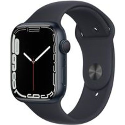 Watch Series 7 (2021) GPS 45 mm - Aluminium Mitternacht - Sportarmband Schwarz - Apple - Modalova