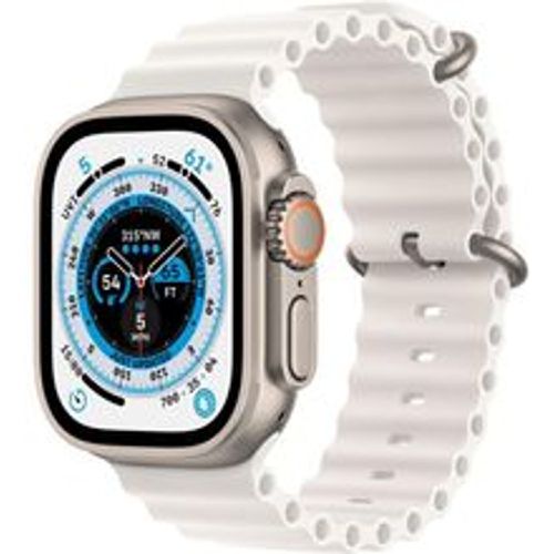 Watch Ultra (2022) GPS + Cellular 49 mm - Titan Titan Natur - Ocean Armband Weiß - Apple - Modalova