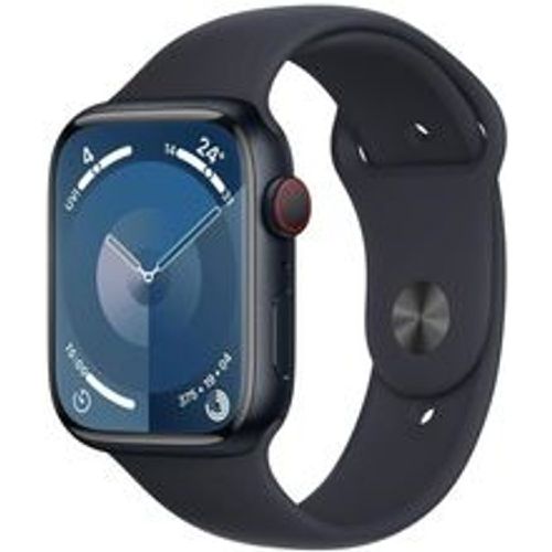 Watch Series 8 (2022) GPS + Cellular 45 mm - Aluminium Mitternacht - Sportarmband Schwarz - Apple - Modalova