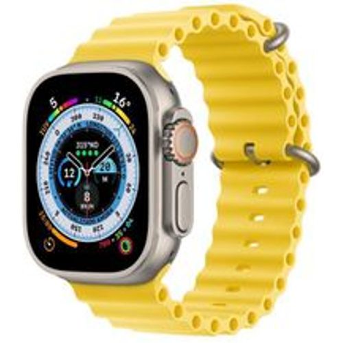 Watch Ultra (2022) GPS + Cellular 49 mm - Titan Titan Natur - Ocean Armband Gelb - Apple - Modalova