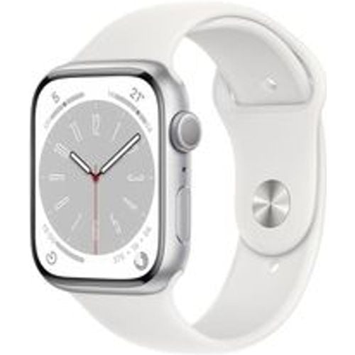 Watch Series 9 (2023) GPS 45 mm - Aluminium Silber - Sportarmband Weiß - Apple - Modalova