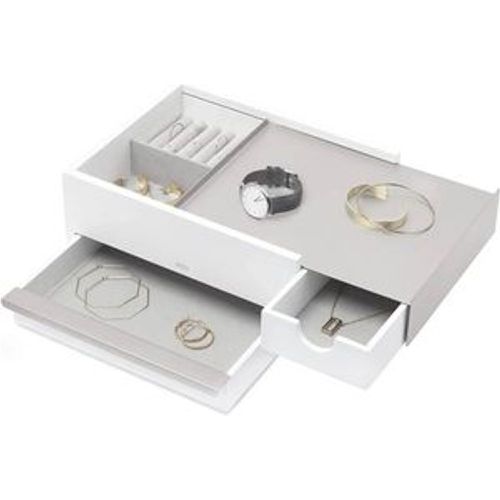 Umbra STOWIT Schmuckkasten 290245-670 in White/Nickel Design Schmuckbox Etui Aufbewahrung - Fashion24 DE - Modalova