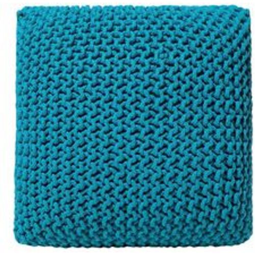 Pouf Seeblau Baumwolle Rechteckig Modern/Minimalismus - BELIANI - Modalova