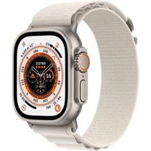 Watch Ultra 2 (2023) GPS + Cellular 49 mm - Titan Titan Natur - Alpine loop Weiß - Apple - Modalova