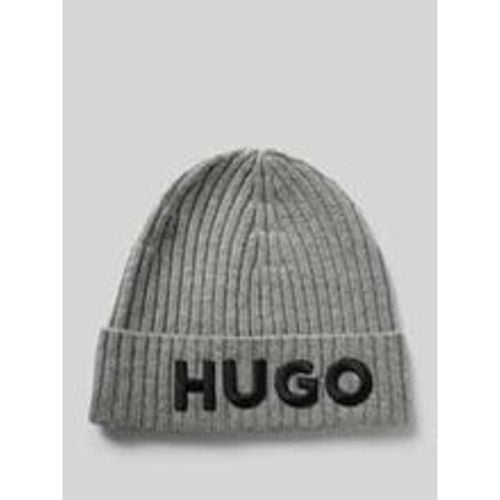 Beanie mit Label-Detail - HUGO - Modalova