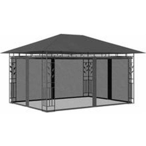 Pavillon mit Moskitonetz 4x3x2,73 m Anthrazit 180 g/m² - VIDAXL - Modalova