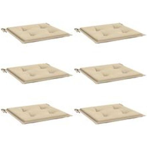 Gartenstuhl-Kissen 6 Stk. Beige 50x50x3 cm Oxford-Gewebe - VIDAXL - Modalova