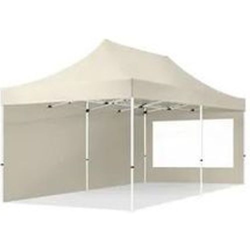 X6m Stahl Faltpavillon, inkl. 2 Seitenteile, creme - (59057) - TOOLPORT - Modalova