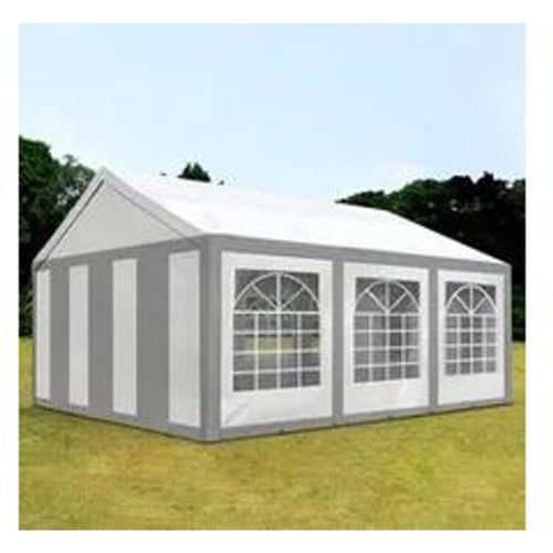 FLEX 3x6m Partyzelt, PE-Plane, grau-weiß - (91120) - TOOLPORT - Modalova