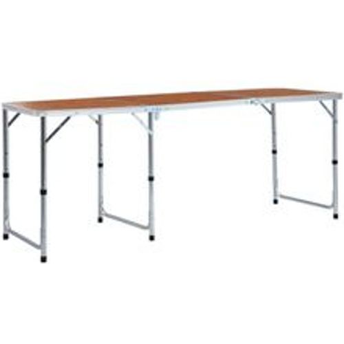 Klappbarer Campingtisch Aluminium 180 x 60 cm - VIDAXL - Modalova