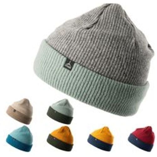 ALTIDUDE Winter Mütze Hermit Duo Rip Strickmütze Unisex Beanie Lamm Merino Wolle Farbe: Petrol/Ice Blue - Fashion24 DE - Modalova